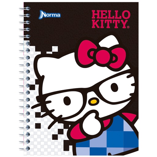 [14727] Cuaderno Espiral Frances Raya Hello Kitty/Chococat Femenil con 100 Hojas
