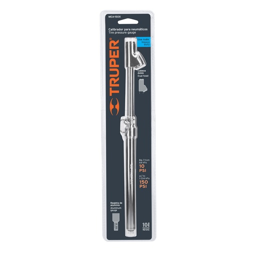 [90136] Calibrador De Presion 10 - 150Psi Cabeza Doble 30Cm Pretul*Hasta Agotar Existencias*