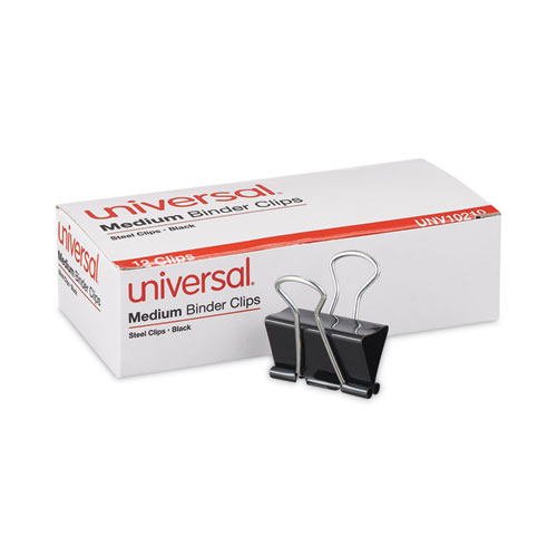 [10706] Clip Binder Mediano 1-1/4" Capacidad 5/8"  con 12 Universal