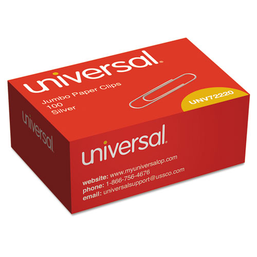 [10781] Clip Estandar Jumbo de Metal con 100 Universal