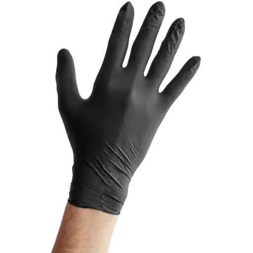 [70812] Guante Nitrilo "L" Negro Sin Polvo C/100