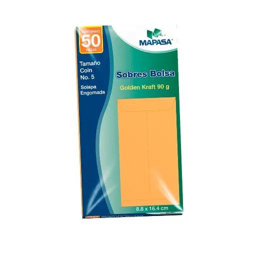 [15921] Sobre Manila Coin #5-60 8.8 cm x 16.2 cm IM0151/168 Mapasa con 50