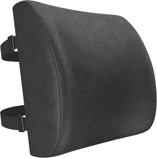 [13583] Soporte Lumbar Tela Negro con Espuma