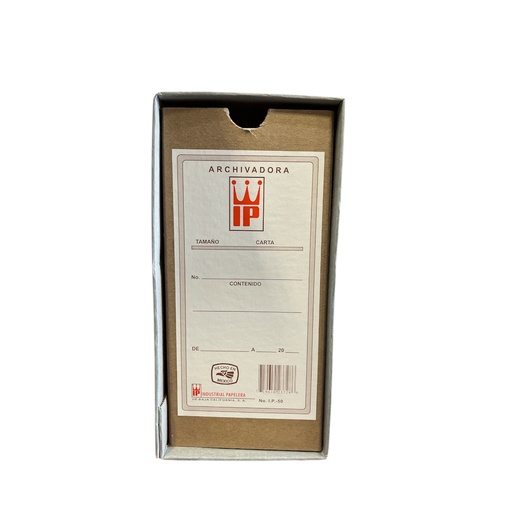 [10081] Caja Archivadora 50H Tamaño Carta IP