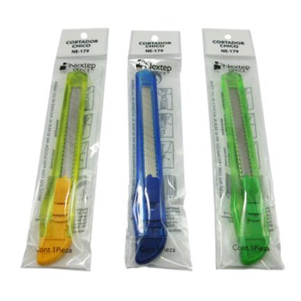 [91171] Navaja Retractil Cutter Chico de Plastico 9 mm Nextep