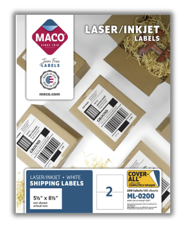 [12322] Etiqueta 8.5" x 5.5" Maco ML-0200 