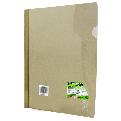 [11071] Folder Costilla Tamaño Carta Humo (Costilla y Folder ) Barrilito