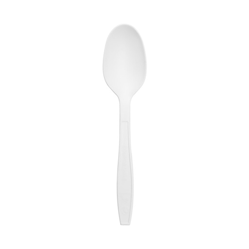 [50792] Cuchara de Plastico Mediana Cafetera Blanco con 100 