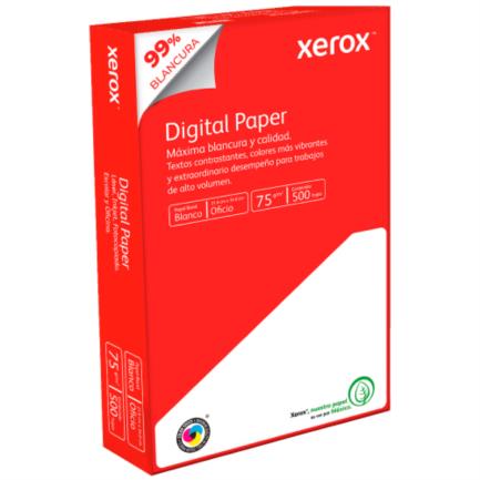 [81398] Papel Bond Tamaño Oficio Blanco Xerox Rojo 8.5'' x 13.3'' 97% Blancura 20 lb con 500 Hojas 