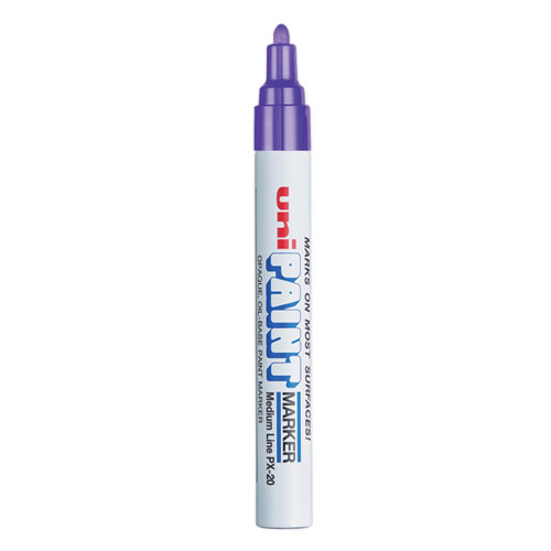 [12483] Marcador Uni-Paint PX20 Punto Mediano Morado (Violeta) con 12