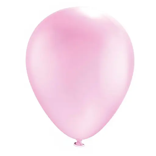 [15052] Globo #12 Fresa Macarron Bolsa con 50