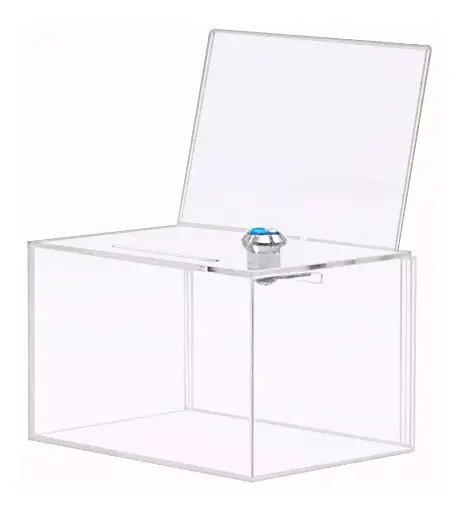 [65185] Tombola De Acrilico 15 X 20 Cm Transparente