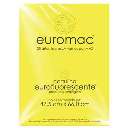 [81202] Cartulina Fluorescente Amarillo con 10