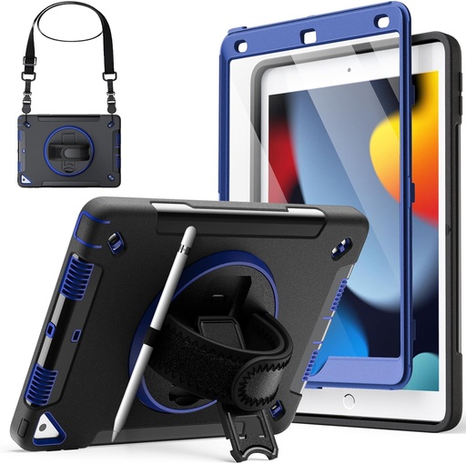 [35931] Protector para Ipad Jetech 10.2 IN 9TH/ 8TH 360 2021/2020/2019) Azul