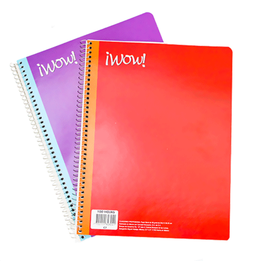 [11210] Cuaderno Espiral Profesional C7 Wow con 100 Hojas