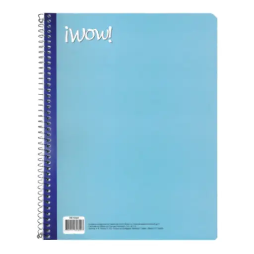 [11209] Cuaderno Espiral Profesional Raya Wow con 100 Hojas