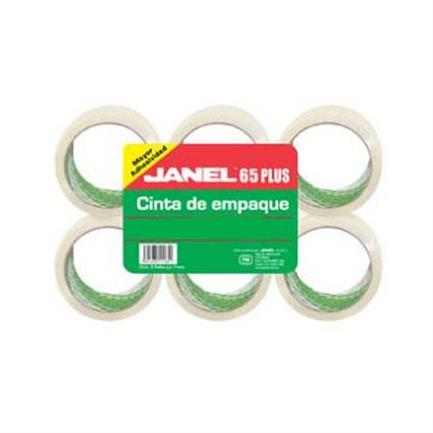 [17523] Cinta Adhesiva de Empaque Transparente 2''(48 mm) x 150 m Janel 