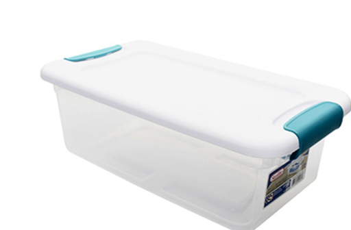 [80198] Caja De Plastico Transparente Con Tapa 5.7L Sterilite