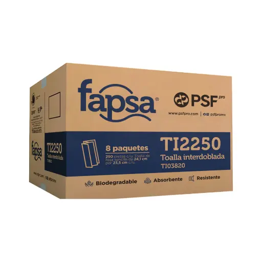 [40579] Toalla Interdoblada Blanca Fapsa TI2250