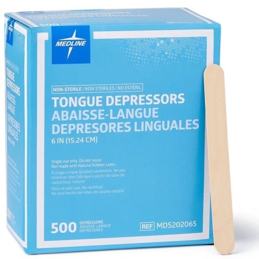 [50800] Abatelenguas de Madera Adulto con 500 Medline