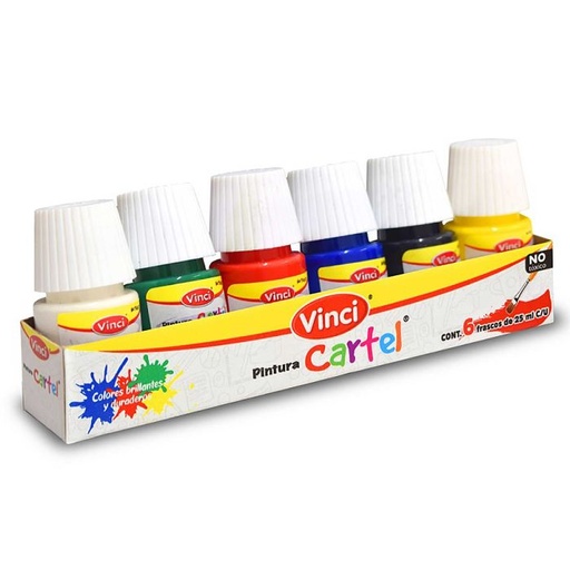 [10804] Tempera Vinci 25ml Colores Surtidos