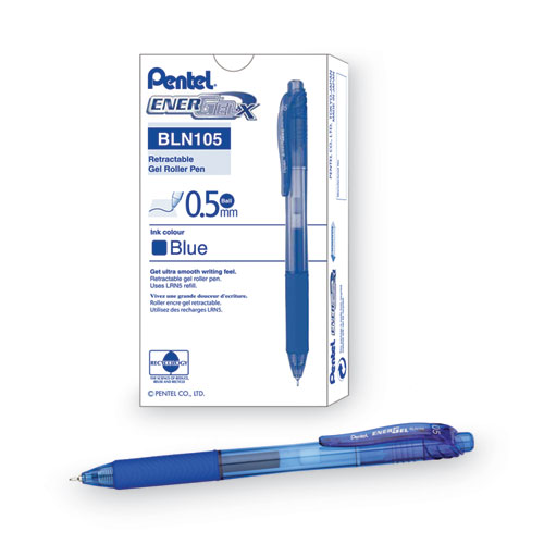 [16674] Pluma Pentel Energel-X Punta Exta Fina 0.5 mm Azul 