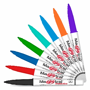 [14094] Marcador Para Pizarron Azor Punta Fino Kit 8 Colores