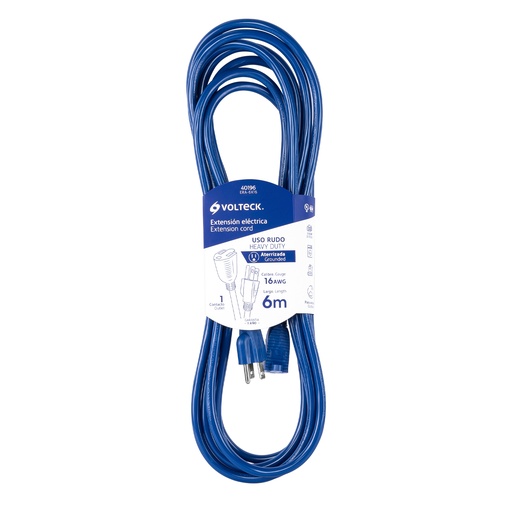 [90221] Extension Electrica 6m Aterrizada Era-6x16  Voltech