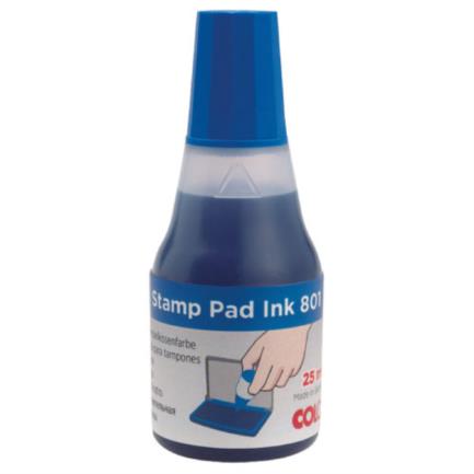 [11637] Tinta En Gotero Para Sello 25 mL Azul Barrilito