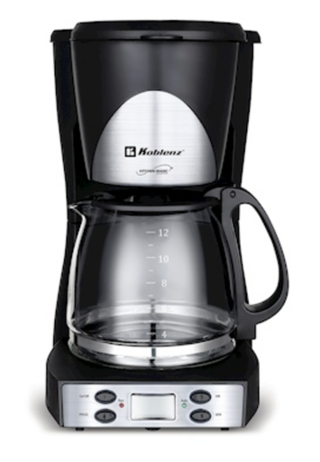 [130106] Cafetera para 12 Tazas Koblenz Negro 