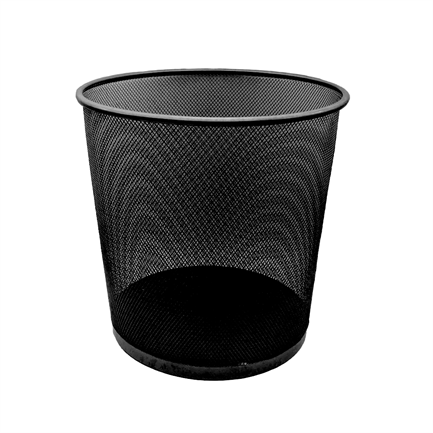 [40949] Bote de Basura Redondo 20 Lts Malla Negro Nextep