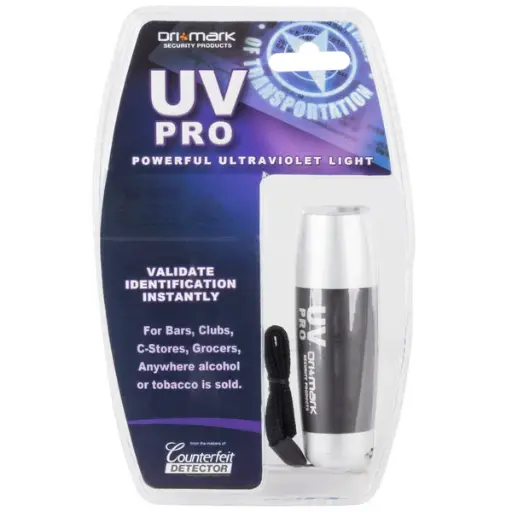 [31625] Detector de Billetes Falsos Tipo Linterna Luz UV PRO Dri Mark 