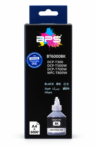 [20483] Tinta Generica Brother BTD60 / BT6000BK / DCP-T300 Negro