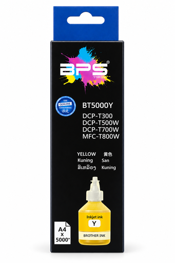 [20482] Tinta Generica Brother BT5001Y / BT5000Y / DCP-T300 Amarilla