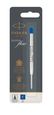 [13470] Repuesto para Pluma Parker Quink Flow Azul, Punto Fino  0.5 mm 