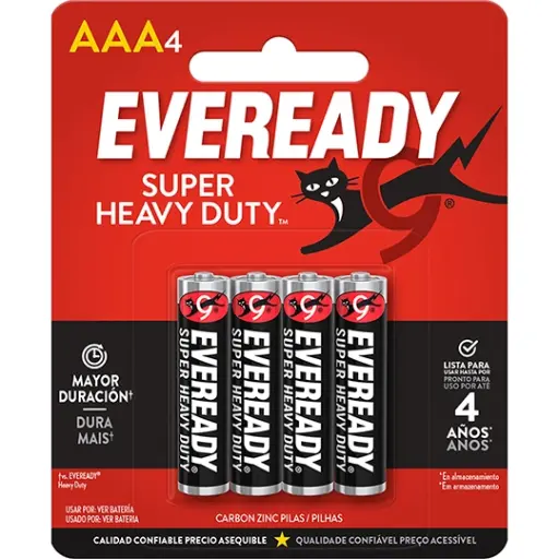 [32556] Bateria AAA Eveready Extra Duracion c/4 pzas, blister